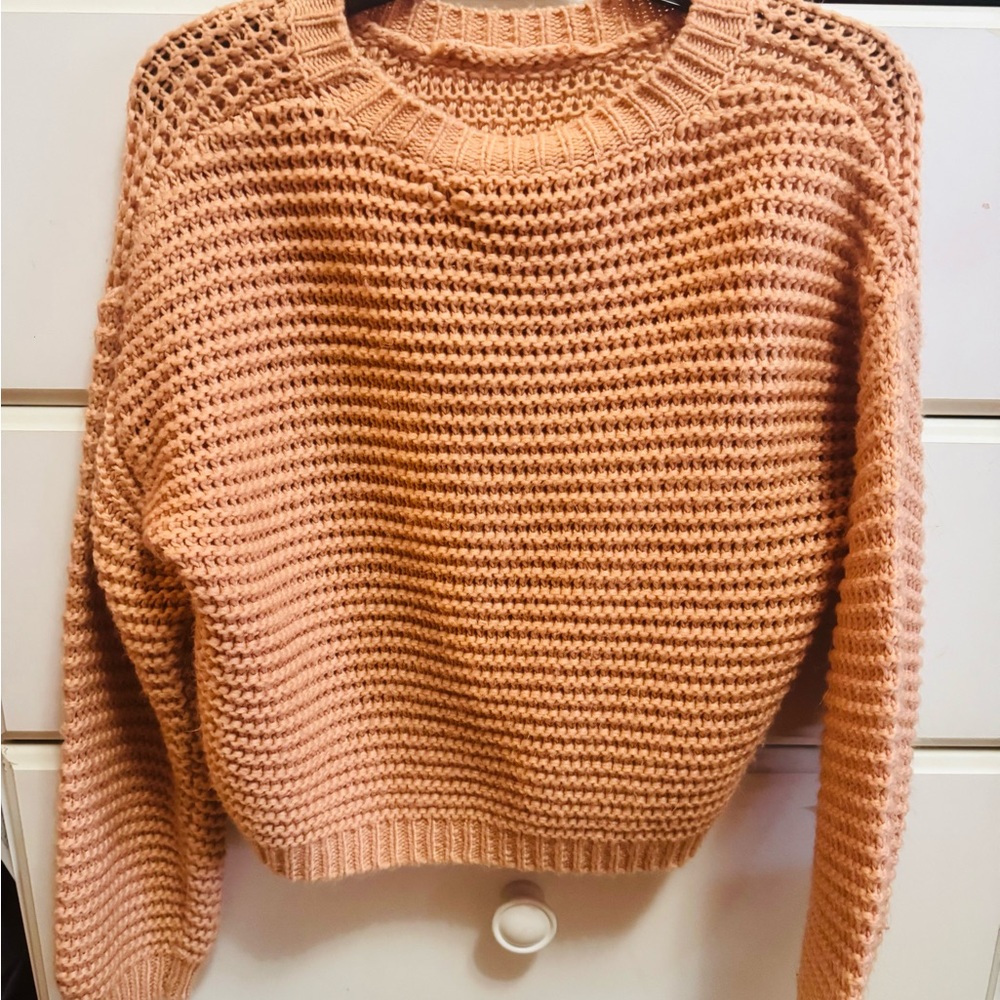 Cozy Knit Women's Sweater - Pink